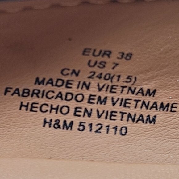 H&M Women's Black Slip On Loafers 512110 US Size 7 - Picture 8 of 8